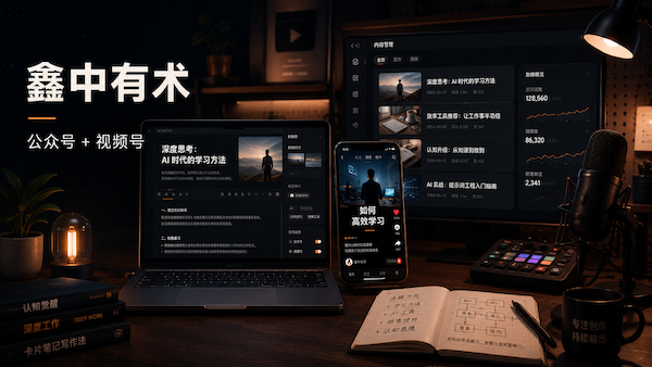 鑫中有术频道标识